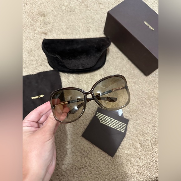 Kit Astuccio soft B1 Donna Tom Ford Brown Sunglasses - Picture 1 of 3